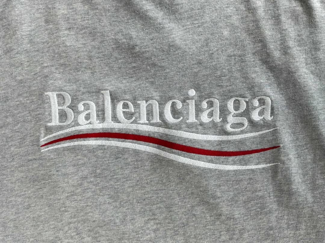 Balenciaga Political Campaign Embroidered Tee