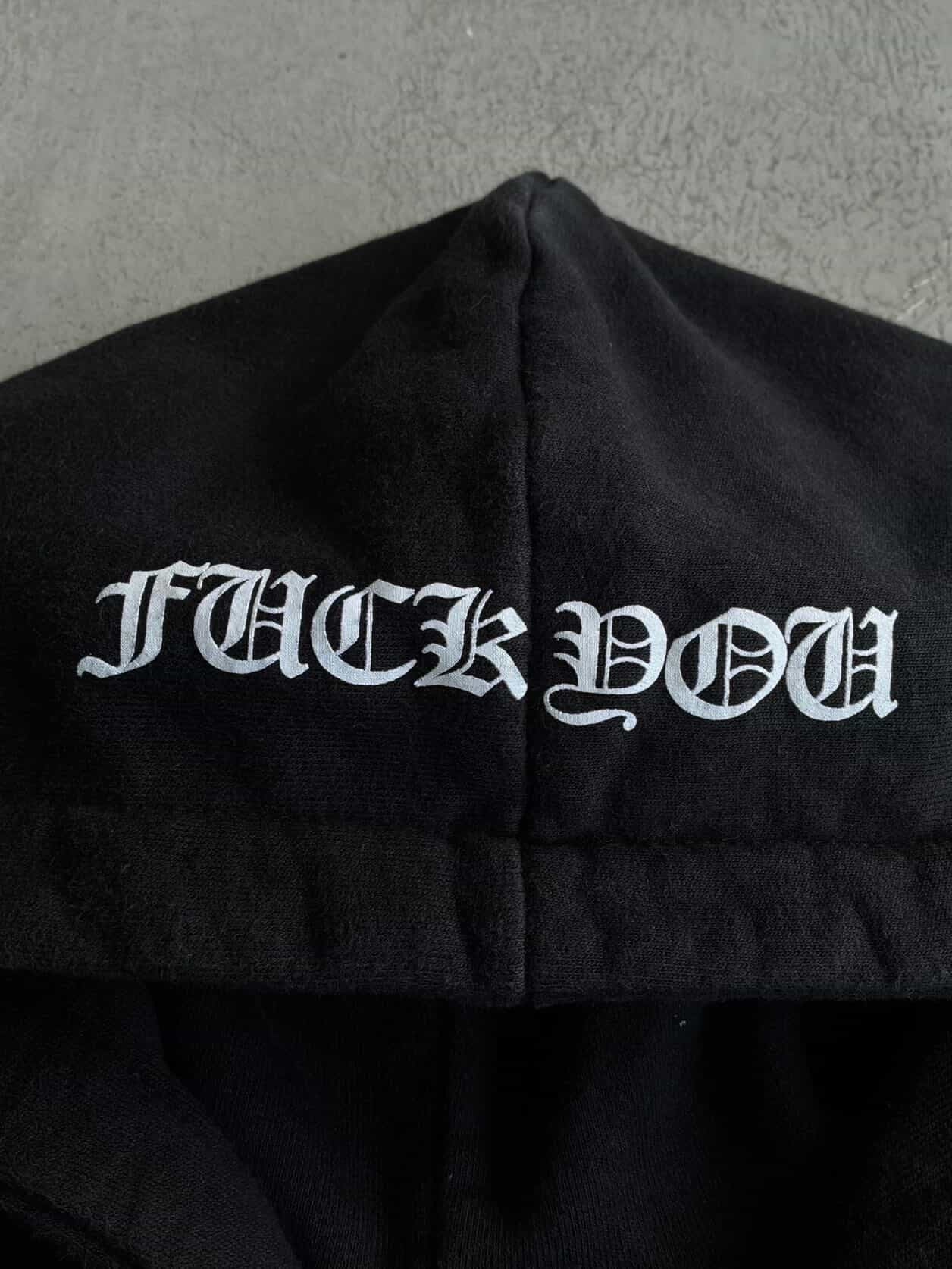 Chrome Hearts Horseshoe Script Thermal Zip Hoodie