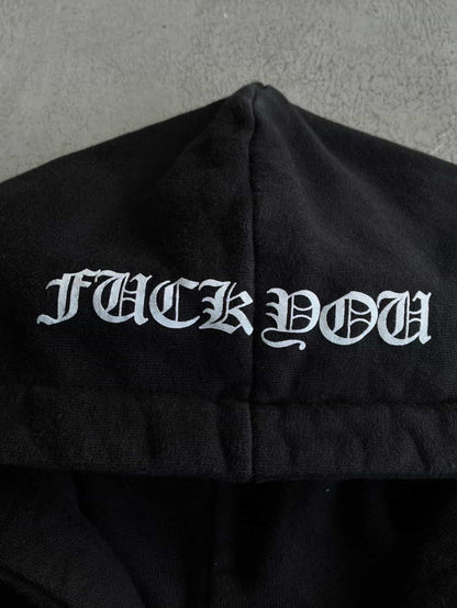 Chrome Hearts Horseshoe Script Thermal Zip Hoodie