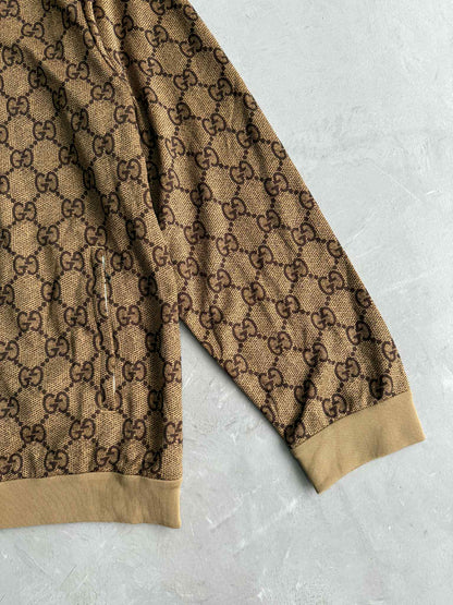 Gucci zip Jacket Monogram Monkey Back Design