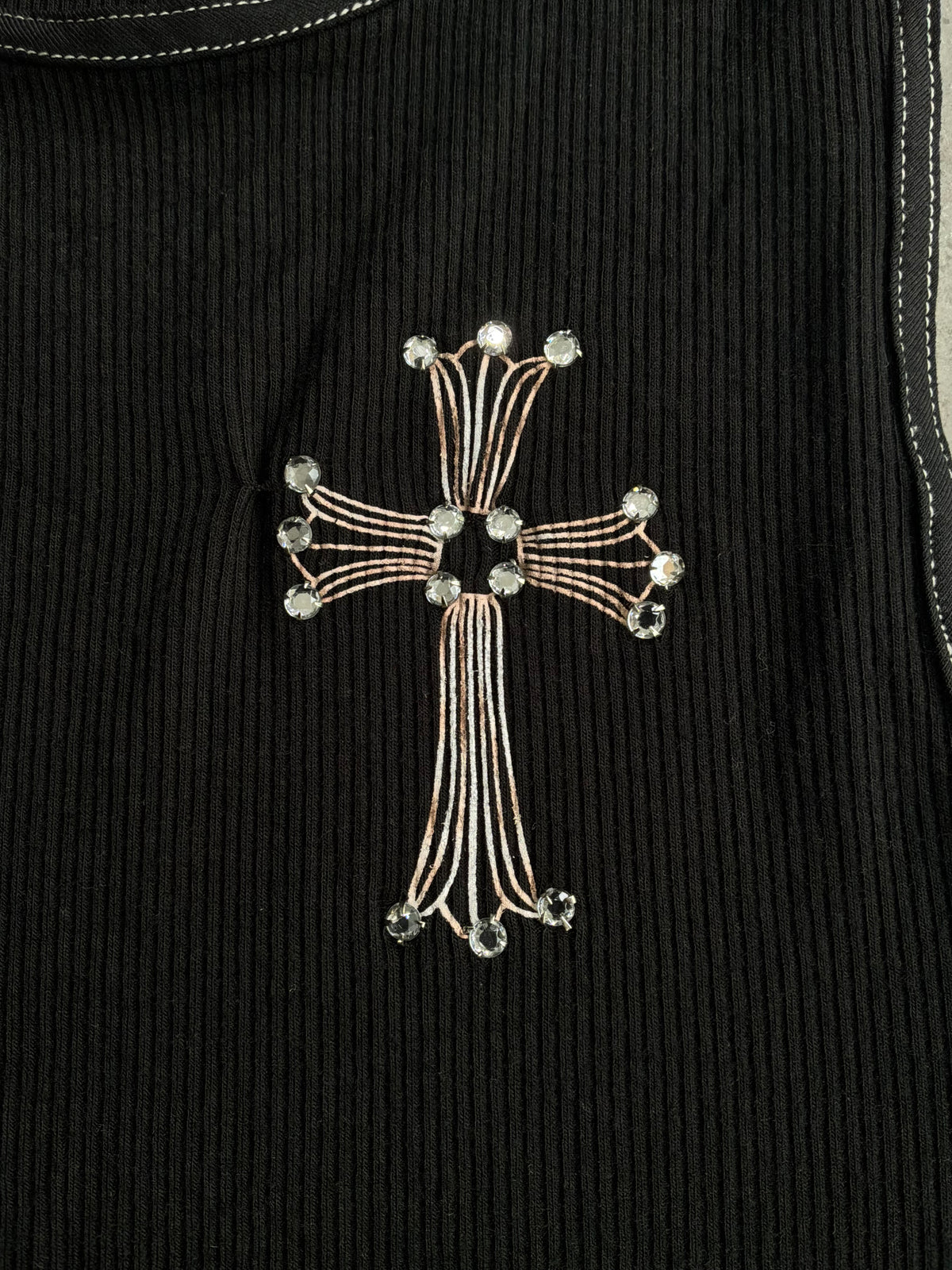 Chrome Hearts X Swarovski Tanktop