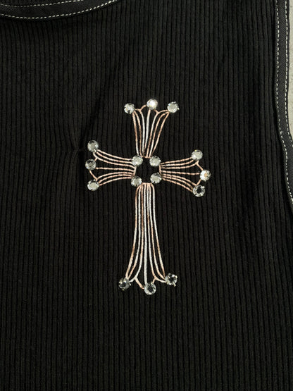 Chrome Hearts X Swarovski Tanktop
