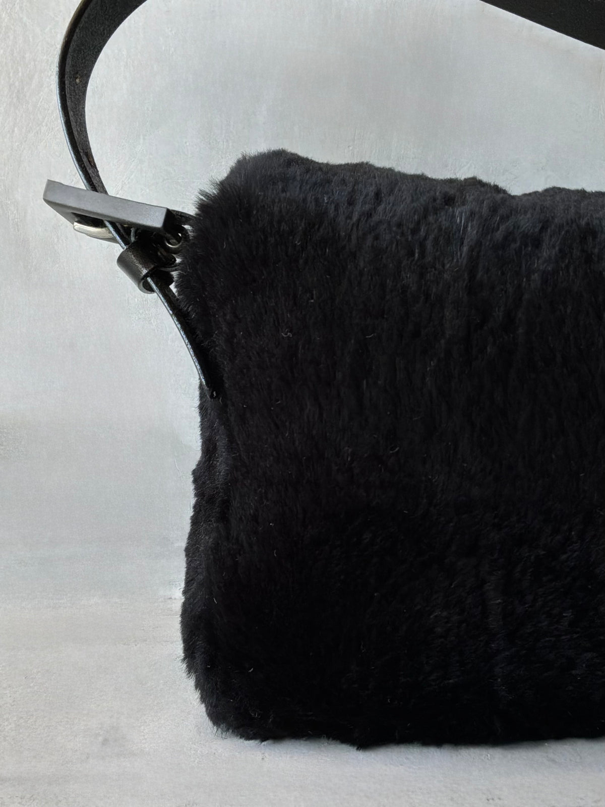 Fendi Rabbit Fur Baguette Bag