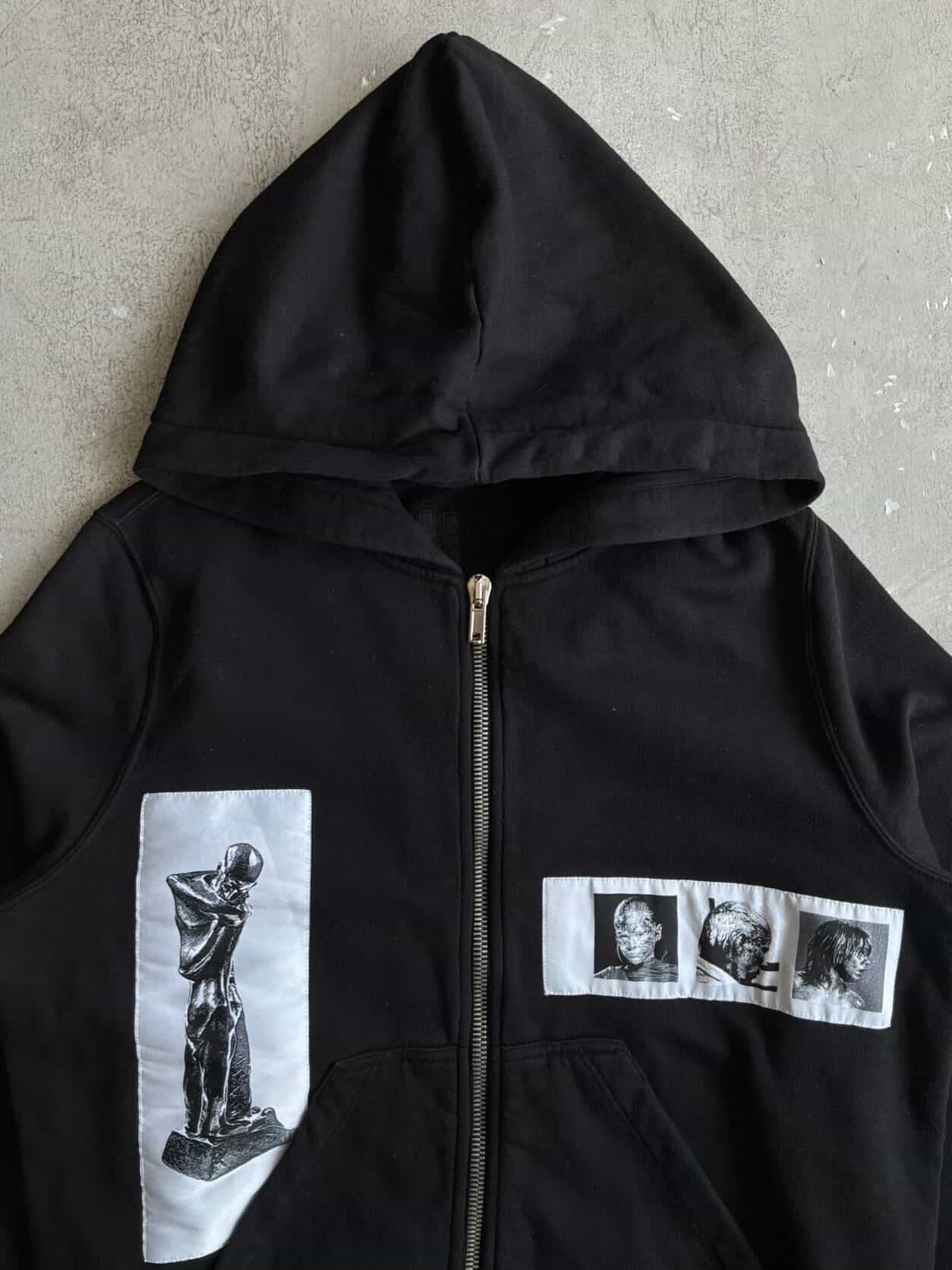 Rick Owens Drkshdw Photo Patch Zip Hoodie