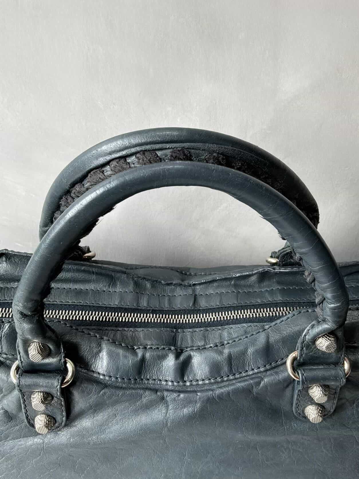 Balenciaga Classic City Giant 12 Navy Lambskin Bag