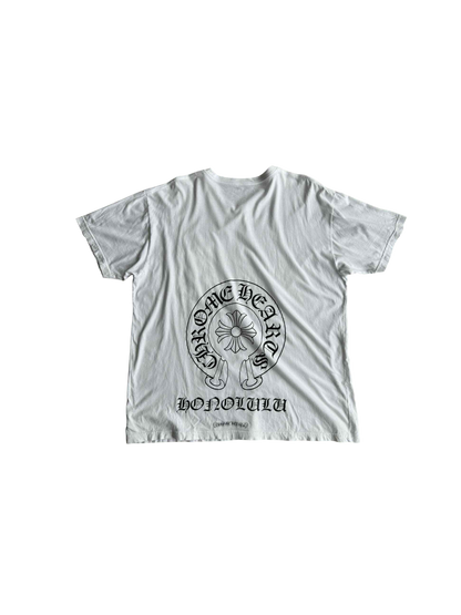 Chrome Hearts White Horseshoe Honolulu Tee