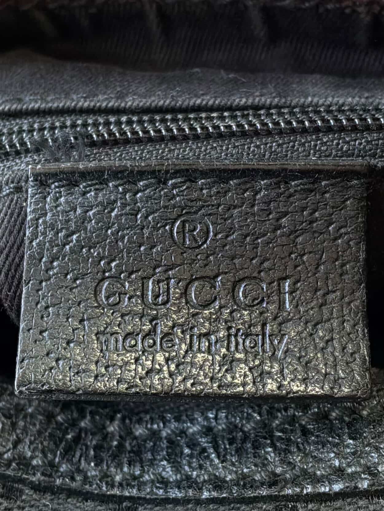 Gucci GG Black Canvas Monogram HandBag