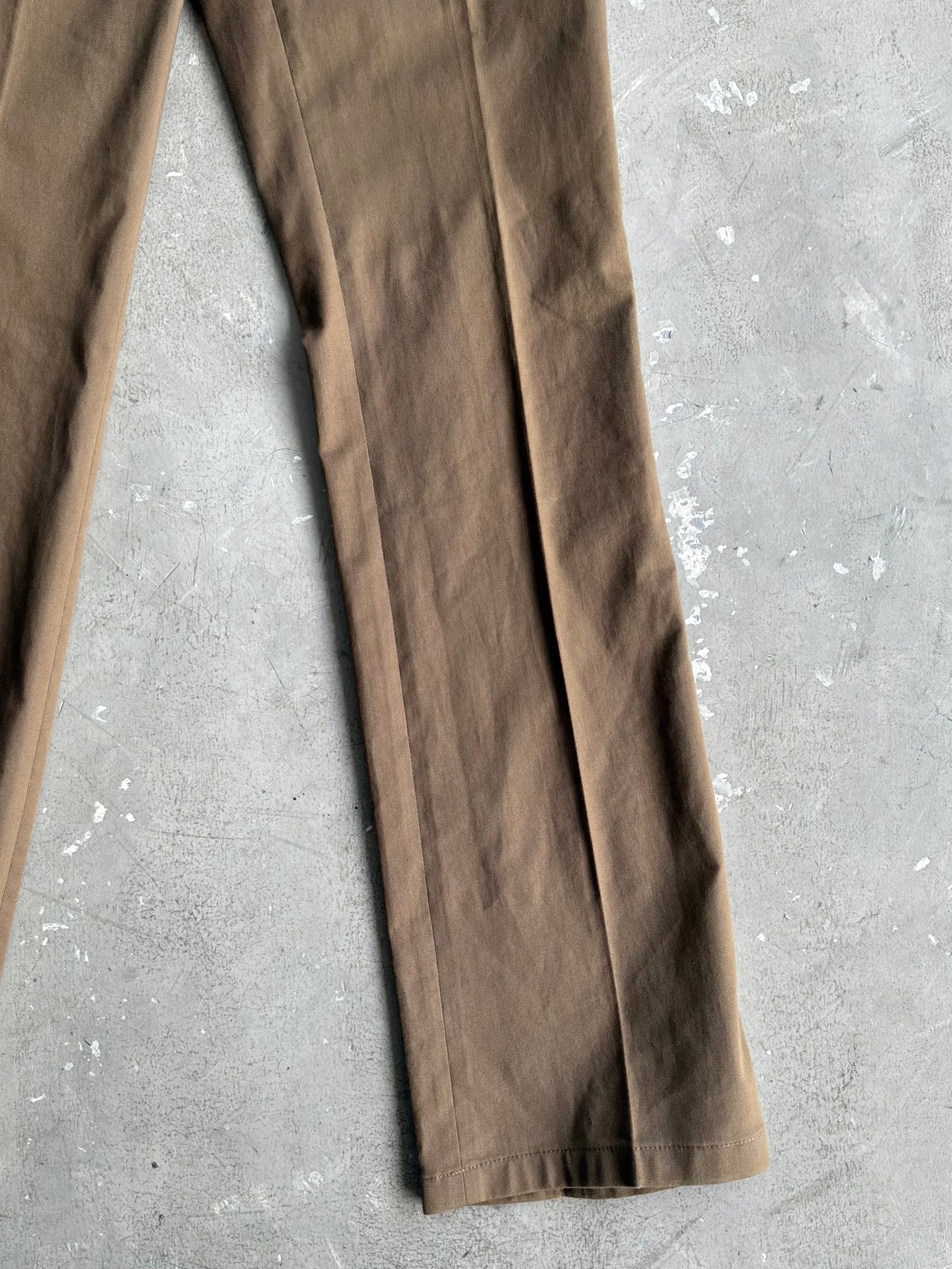 Prada Red Tab Brown Pants