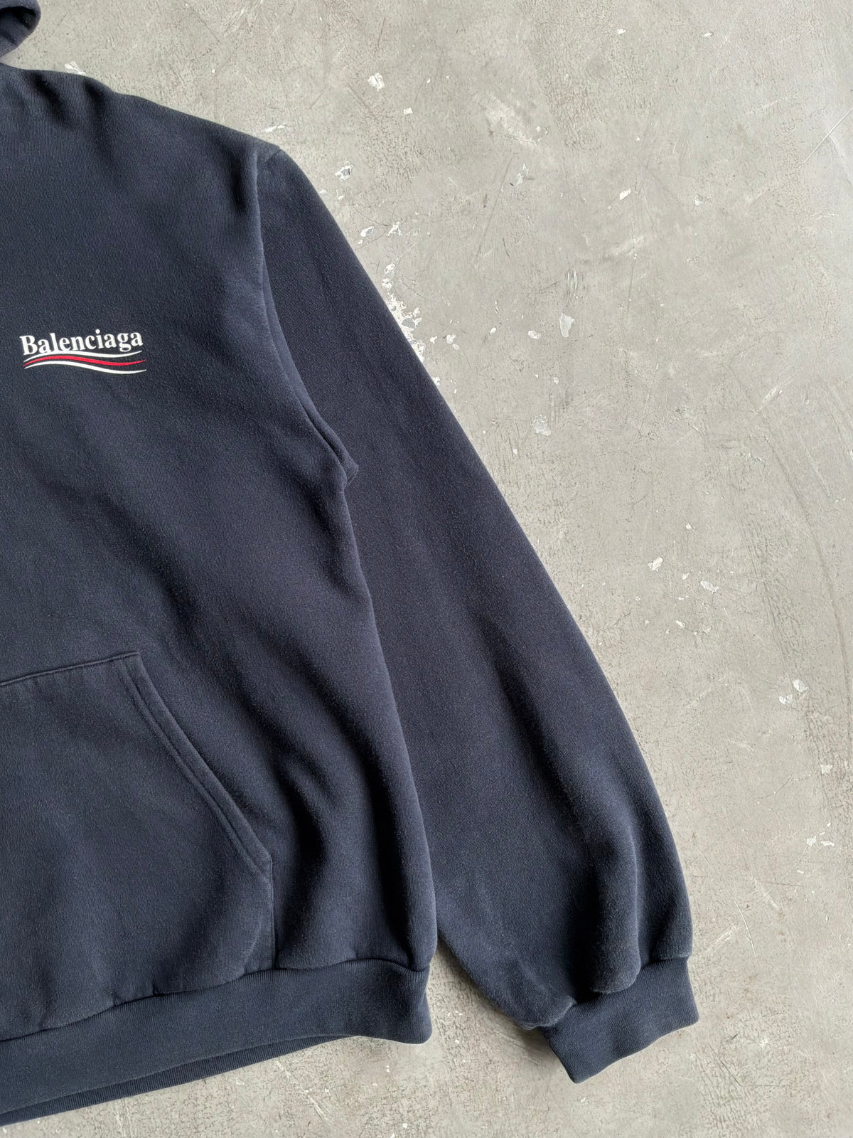 Balenciaga Political Campaign Navy Hoodie