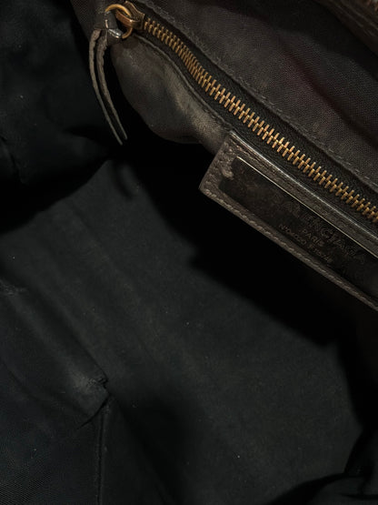 Balenciaga Classic City Gray on Brass Lambskin Bag