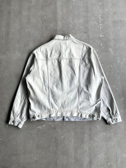 Balenciaga Embroidered Script Denim Jacket