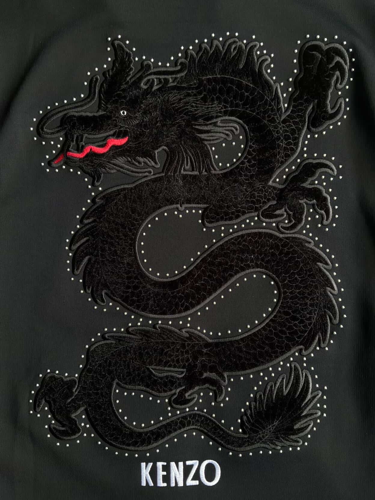 Kenzo Dragon Logo Zip Hoodie