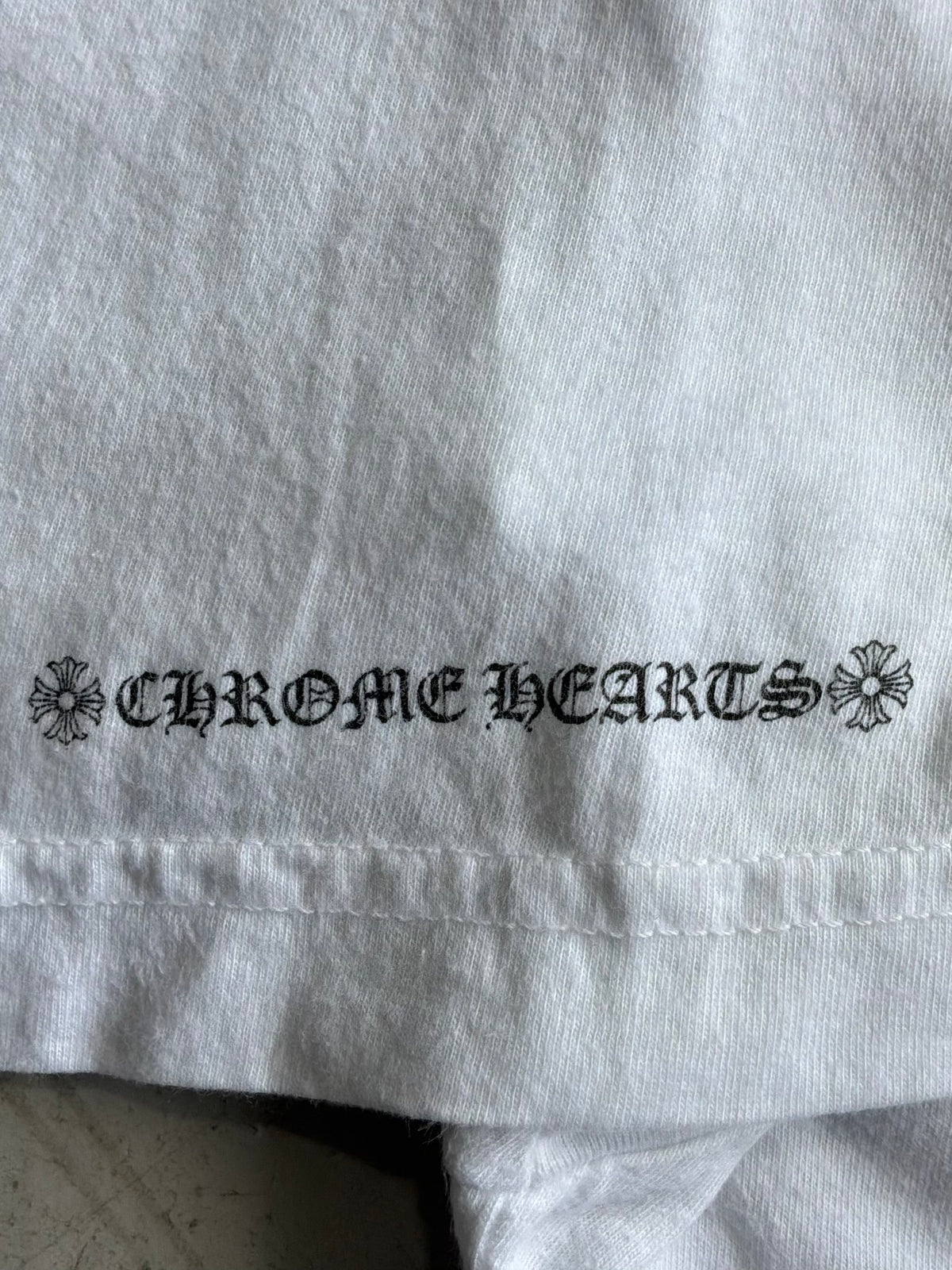 Chrome Hearts Tonal Cross White Tee