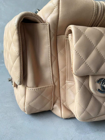 Chanel Cambon Ligne Beige Reporter Bag