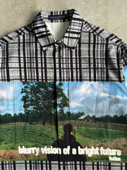Louis Vuitton FW23 Blurry Vision Landscape Check Jacket