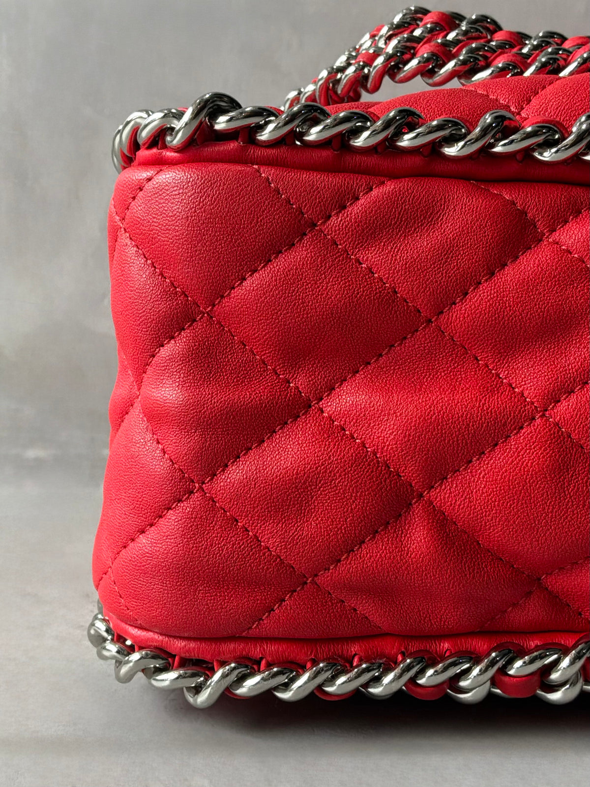 Chanel Chain Around Pink Maxi Flap