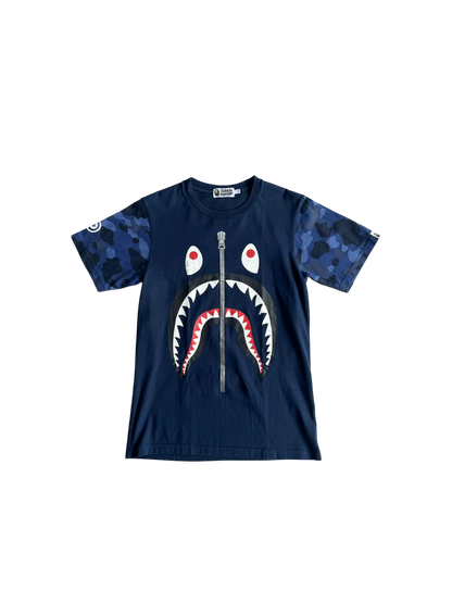 Bape Shark Camou Sleeve tee