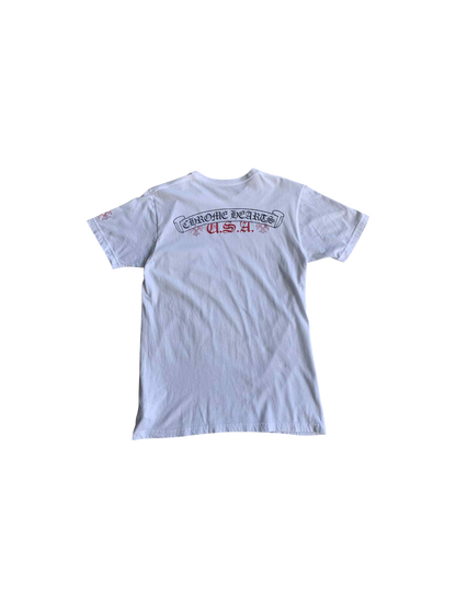 Chrome Hearts USA Scroll Logo tee