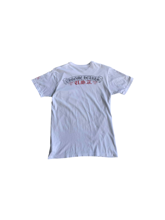 Chrome Hearts USA Scroll Logo tee