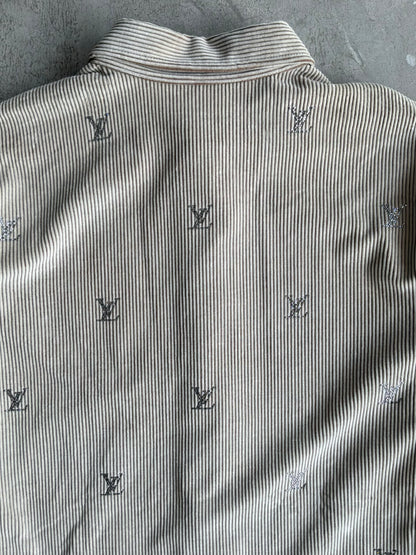 2026 Louis Vuitton Swarovski Monogram Corduroy Shirt