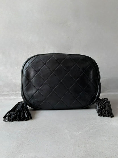 Chanel Quilted Drawstring Mini Bucket Bag