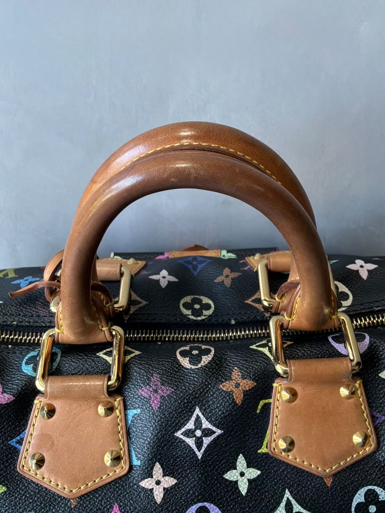 Louis Vuitton X Murakami Black Multicolor Speedy 30