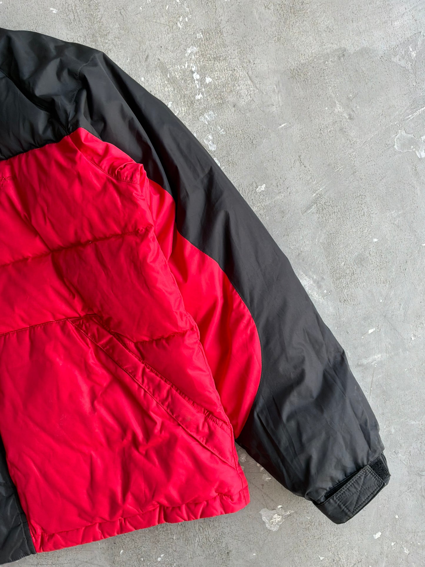 Balenciaga Vintage Red And Black Reversible Puffer Jacket
