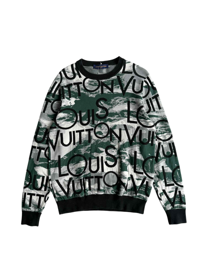 Louis Vuitton Camou Script Knit Crewneck