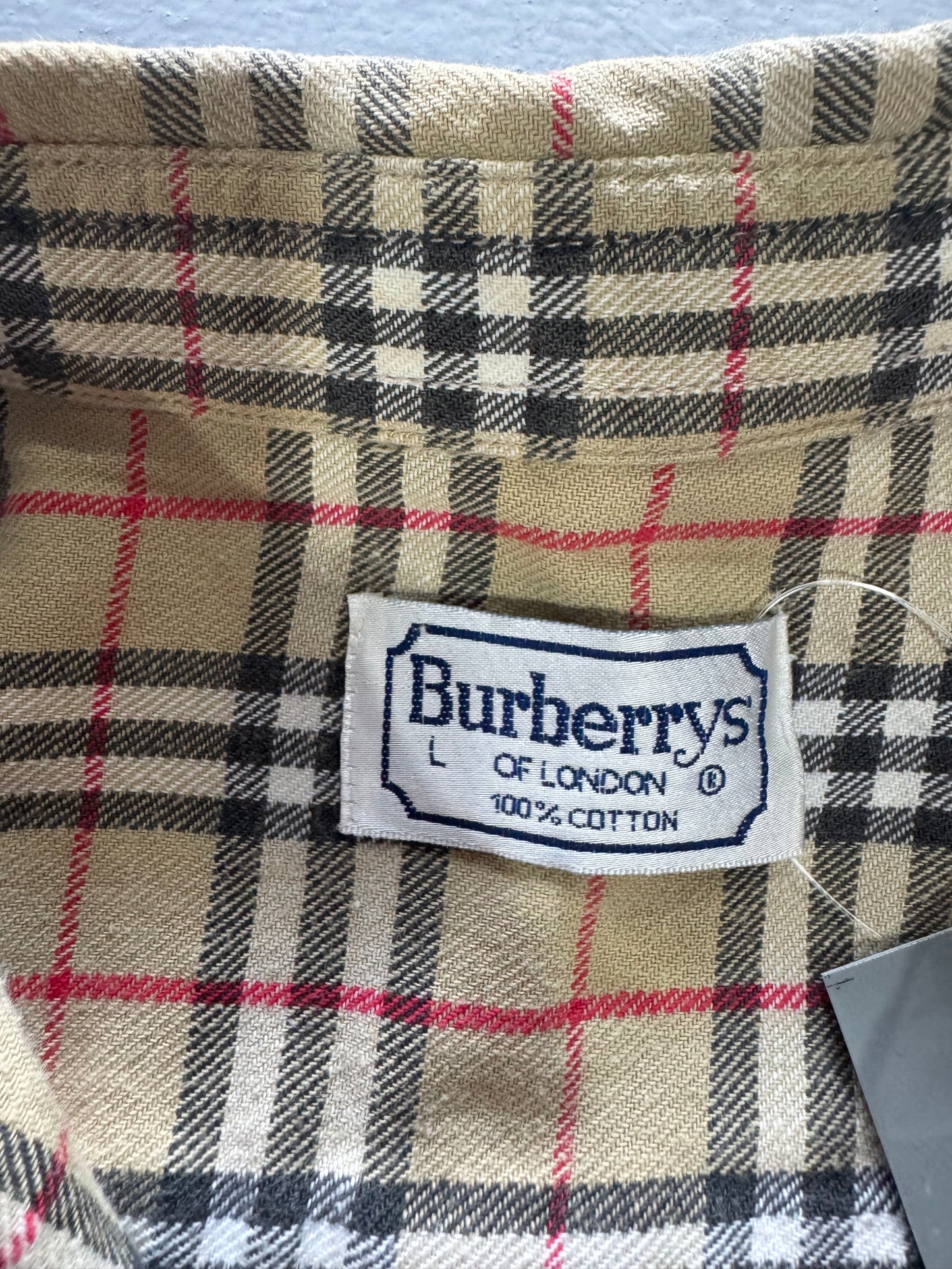 Vintage Burberry Plaid Polo Longsleeves