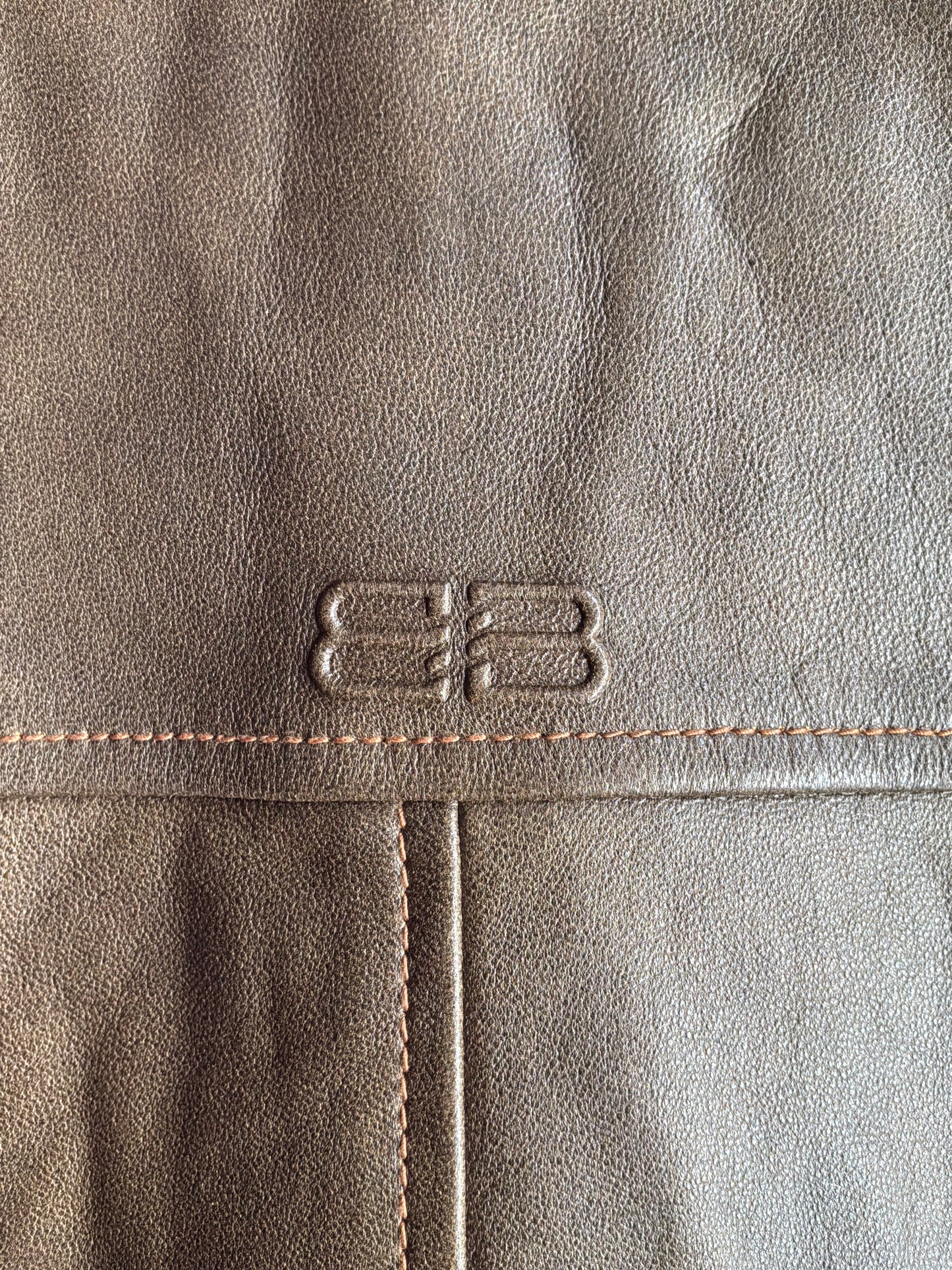 Balenciaga Vintage Brown Leather Jacket