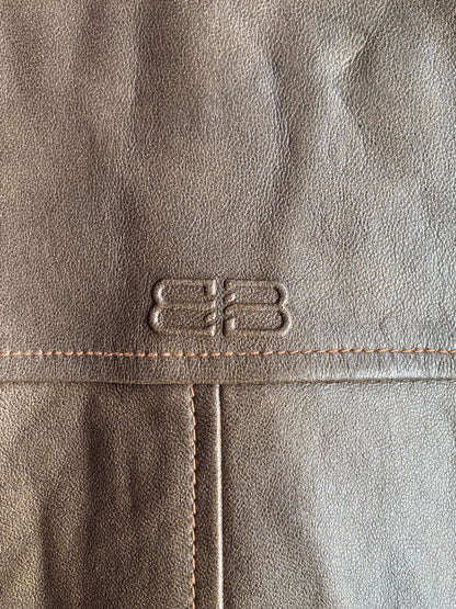 Balenciaga Vintage Brown Leather Jacket