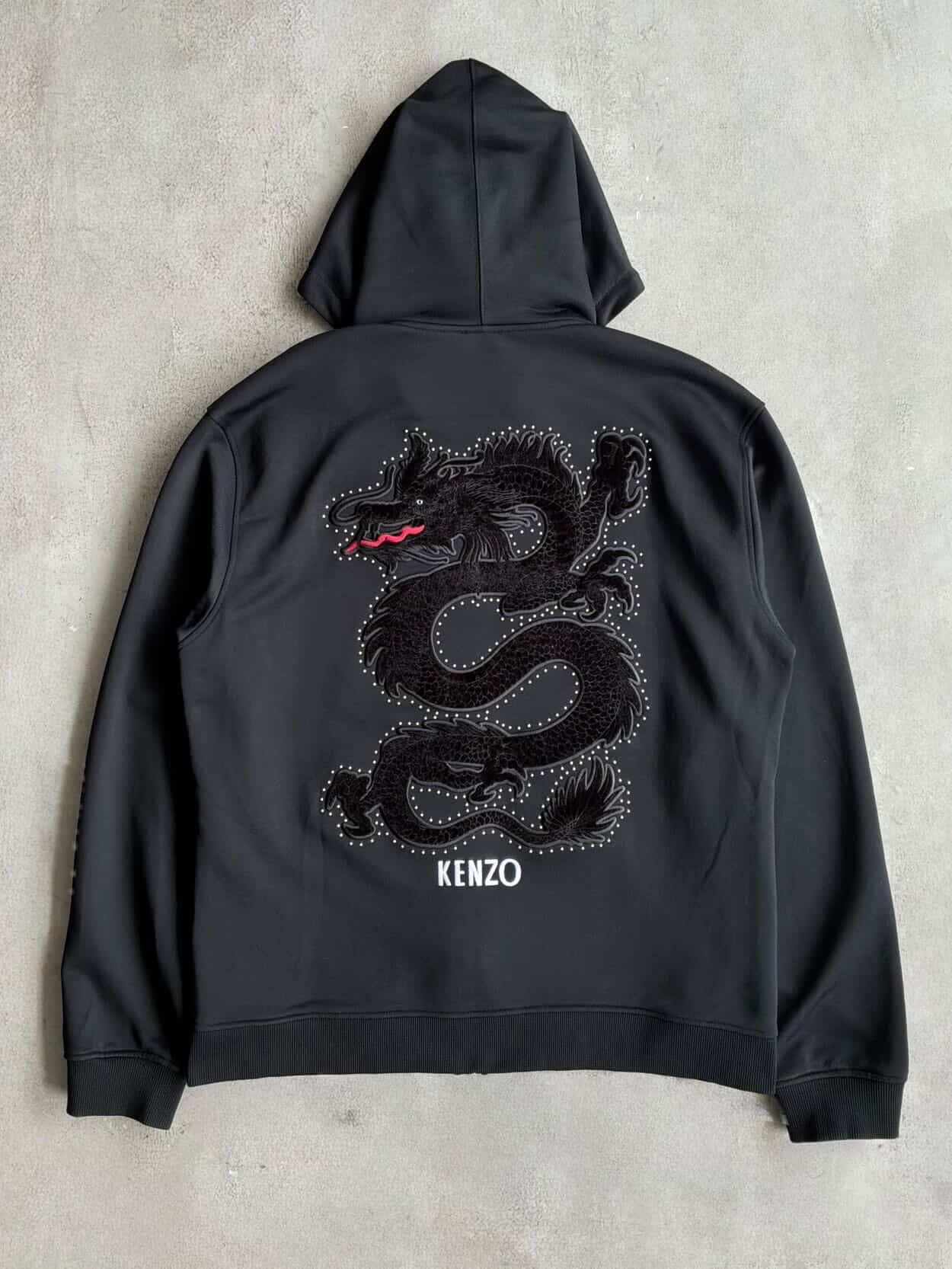 Kenzo Dragon Logo Zip Hoodie