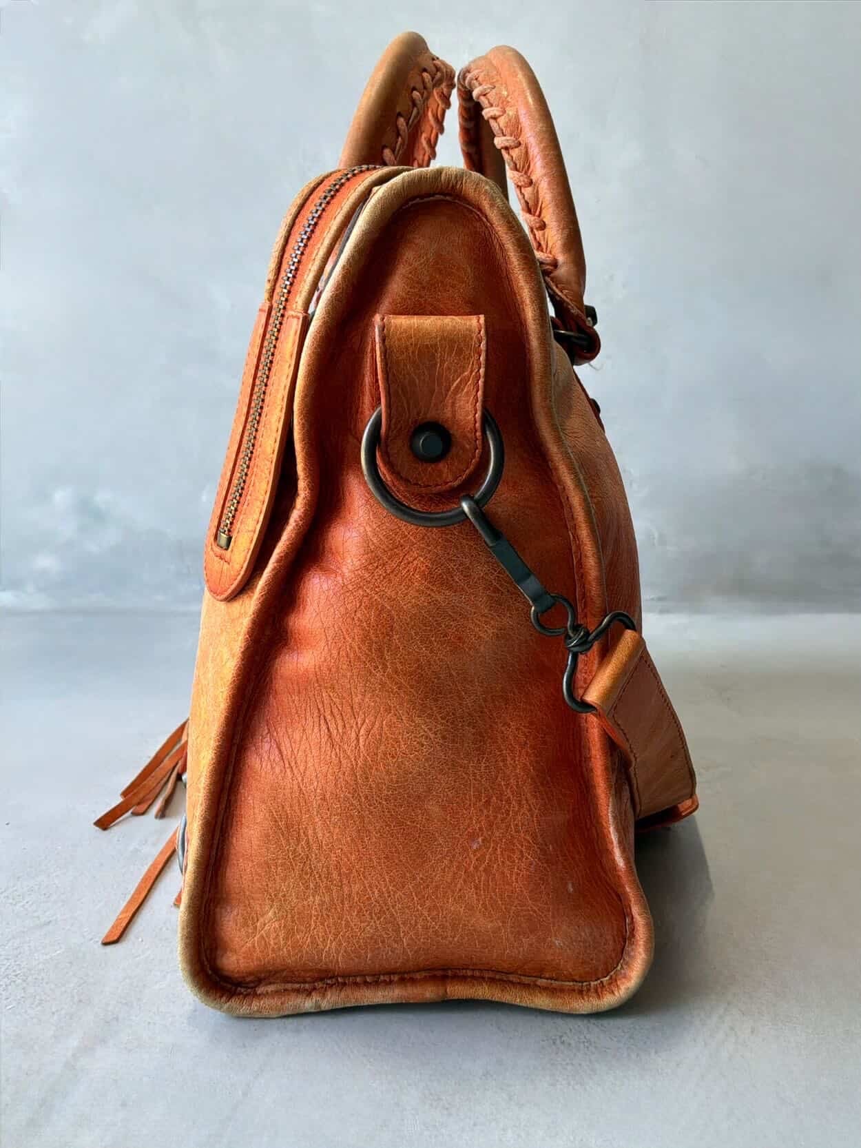 Balenciaga Classic City Orange Lambskin Bag