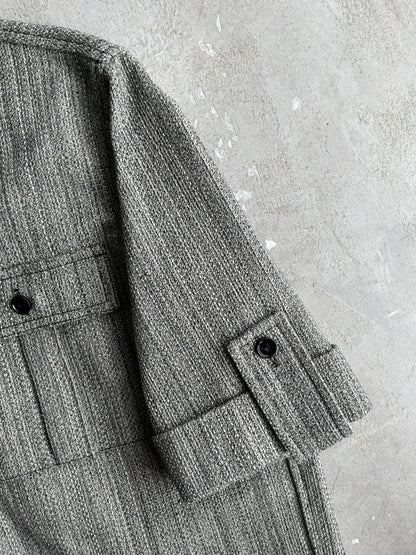Bottega Venetta Tweed Short Sleeve Shirt