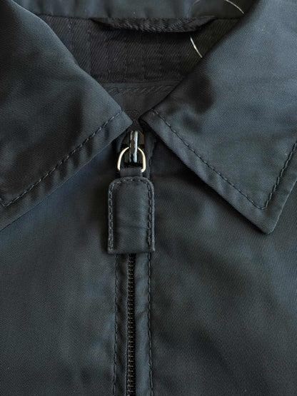 Prada Black Nylon Harrington Jacket