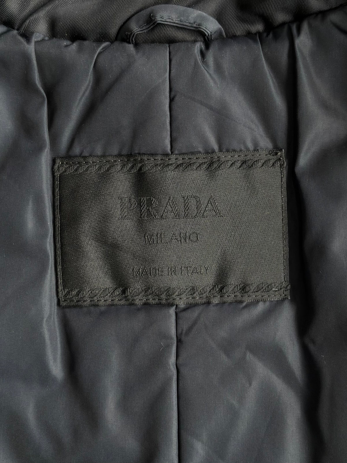 Prada Neck Back Plate Trench Coat