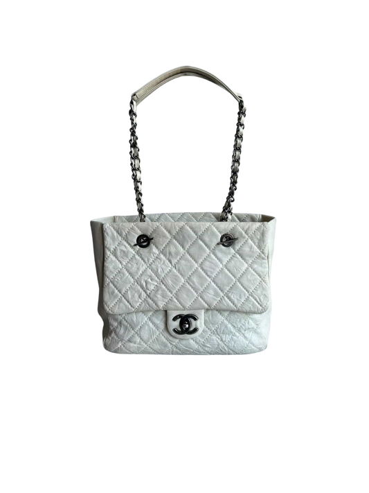Chanel CC Cambon Quilted Flap Tote Bag