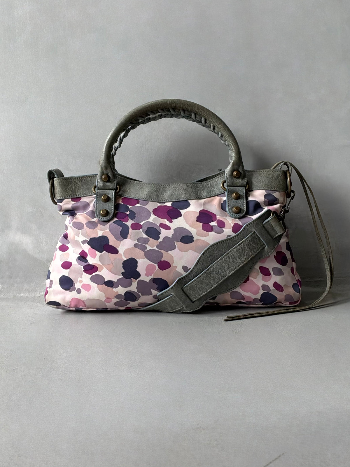 Balenciaga Le First Watercolor Nylon Lambskin Bag