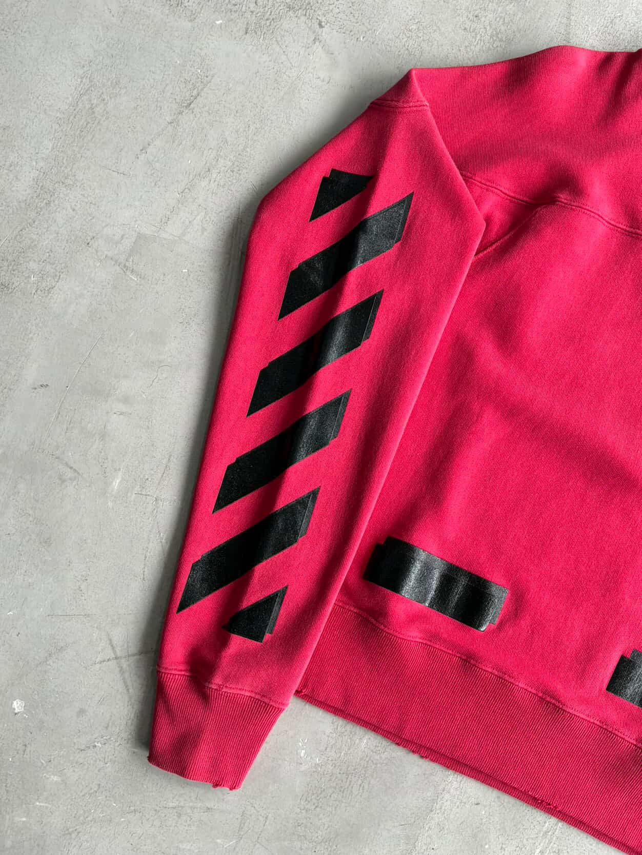 Off White x Champion Red Crewneck