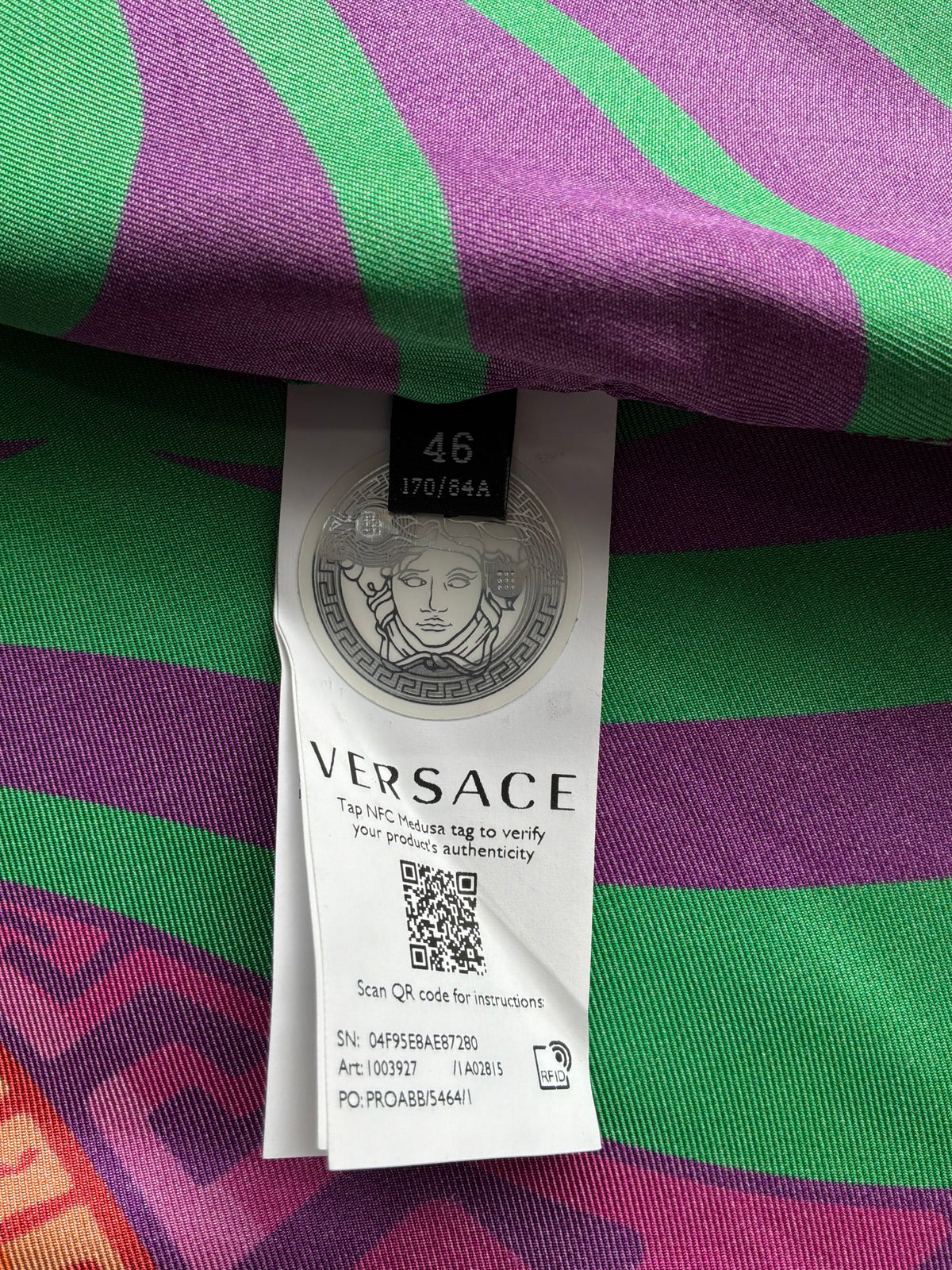 Versace Medusa Music Silk Shirt