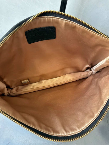 Chanel Ruffle Lambskin Evening Bag