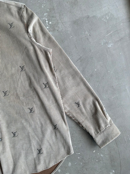 2026 Louis Vuitton Swarovski Monogram Corduroy Shirt