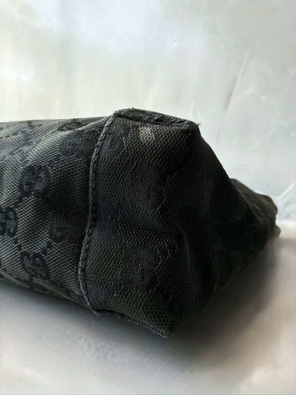 Gucci GG Black Canvas Monogram HandBag