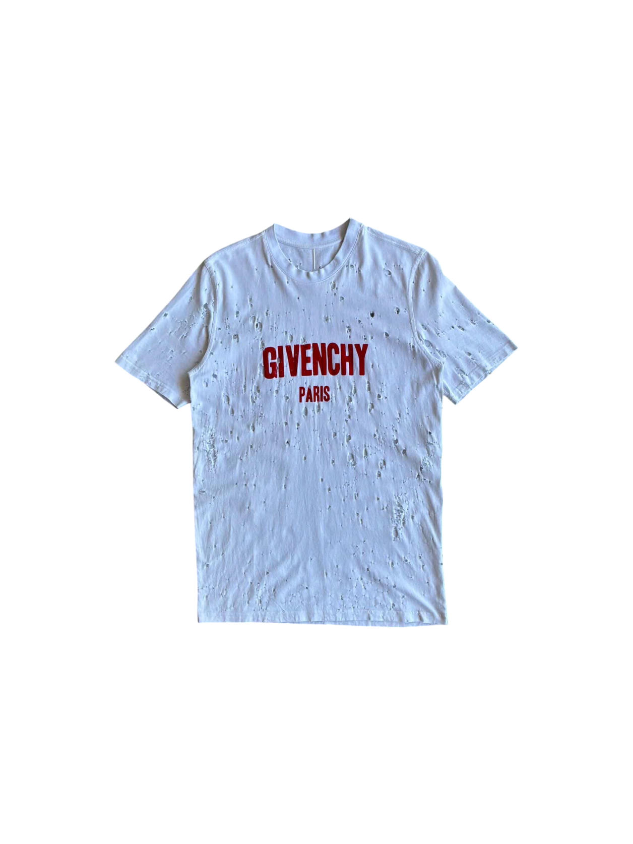 Givenchy Distressed Script Tee
