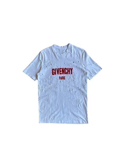 Givenchy Distressed Script Tee