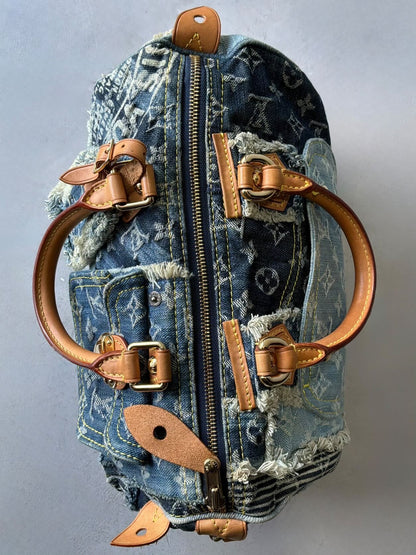 Louis Vuitton Denim Patchwork Speedy 30