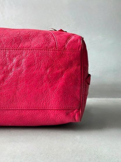Balenciaga Large Twiggy Red Lambskin Bag