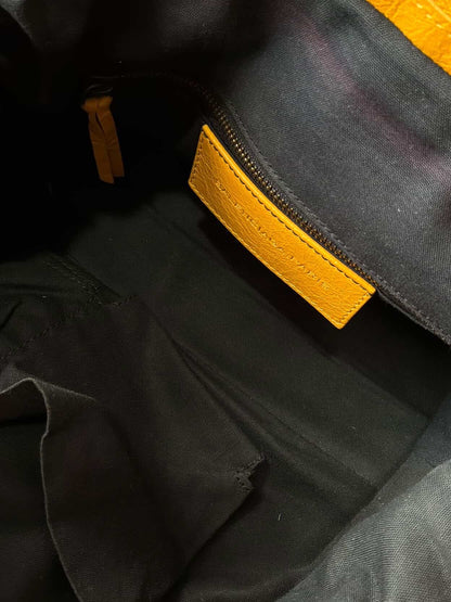 Balenciaga City Town Yellow Crossbody Lambskin Bag