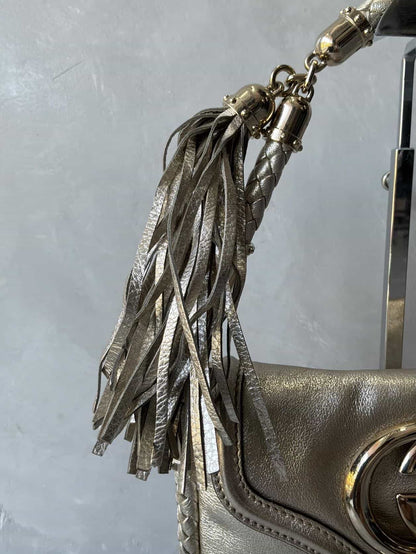 Gucci Metallic Fringe Handbag