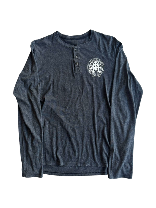 Chrome Hearts Henley ‘Triple Cross’ Longsleeves